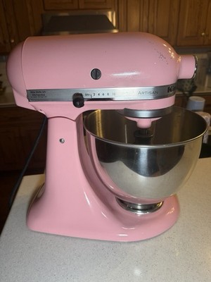 KitchenAid Artisan Pink Standalone Mixer 10-Speed Stainless Steel Bowl 5 Quart