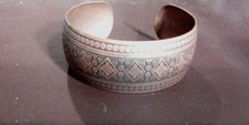Vintage Solid Copper Cuff Bracelet.