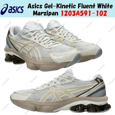 Asics Gel-Kinetic Fluent White Marzipan 1203A591-102 Men's Size