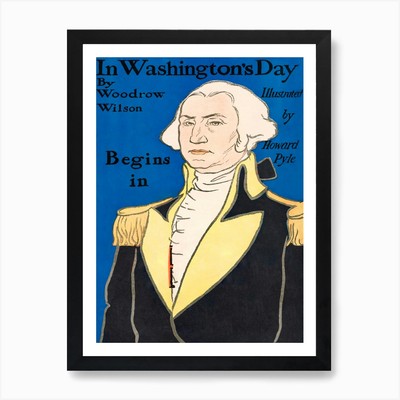 In Washington S Day By Woodrow Wils Gerahmtes Wandbild Poster Leinwanddruck Bild