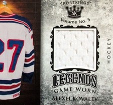 ALEXI KOVALEV 2024 Sportkings Vol 5 Legends Game Worn RELIC #LSM-75 Rangers 