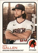 2022 Topps Heritage #294 Zac Gallen - Arizona Diamondbacks Baseball Card {NM}