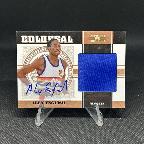 2011 National Treasures Alex English Colossal Patch Auto /49 #4 Nuggets