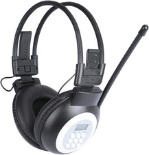 Headphone Radio, Portable FM Radio with LCD Display Noise Reduction Ear Muffs