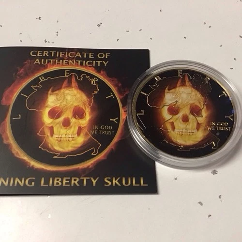 2015 Burning Skull Silver American Eagle