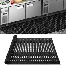 tonchean 35.4x59 Commercial Kitchen Rubber Mat | Floor Mats for Bar, Restaura...
