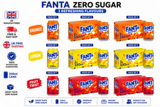 Fanta Soft Drinks 8 x 330ml Fruit Twist Lemon Zero Orange Pack 1 2 3 UK