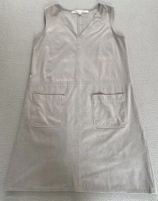 MAX STUDIO KLEID GRÖSSE 10 SMALL KUNSTWILDLEDER GRAU TASCHE A-LINIE DAMEN DAMEN SOMMER