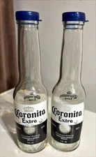 CORONA SALT AND PEPPER SHAKERS (1 pair of 7oz Coronita Empty Bottles)