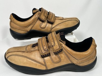 Hotter Schuhe Energise UK 7 hellbraun Leder P 6959 Klettverschluss Riemen sehr guter Zustand Komfort