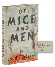 Product Image: Of Mice and Men ~ JOHN STEINBECK ~ SIGNED Family Presentation Copy First Edition