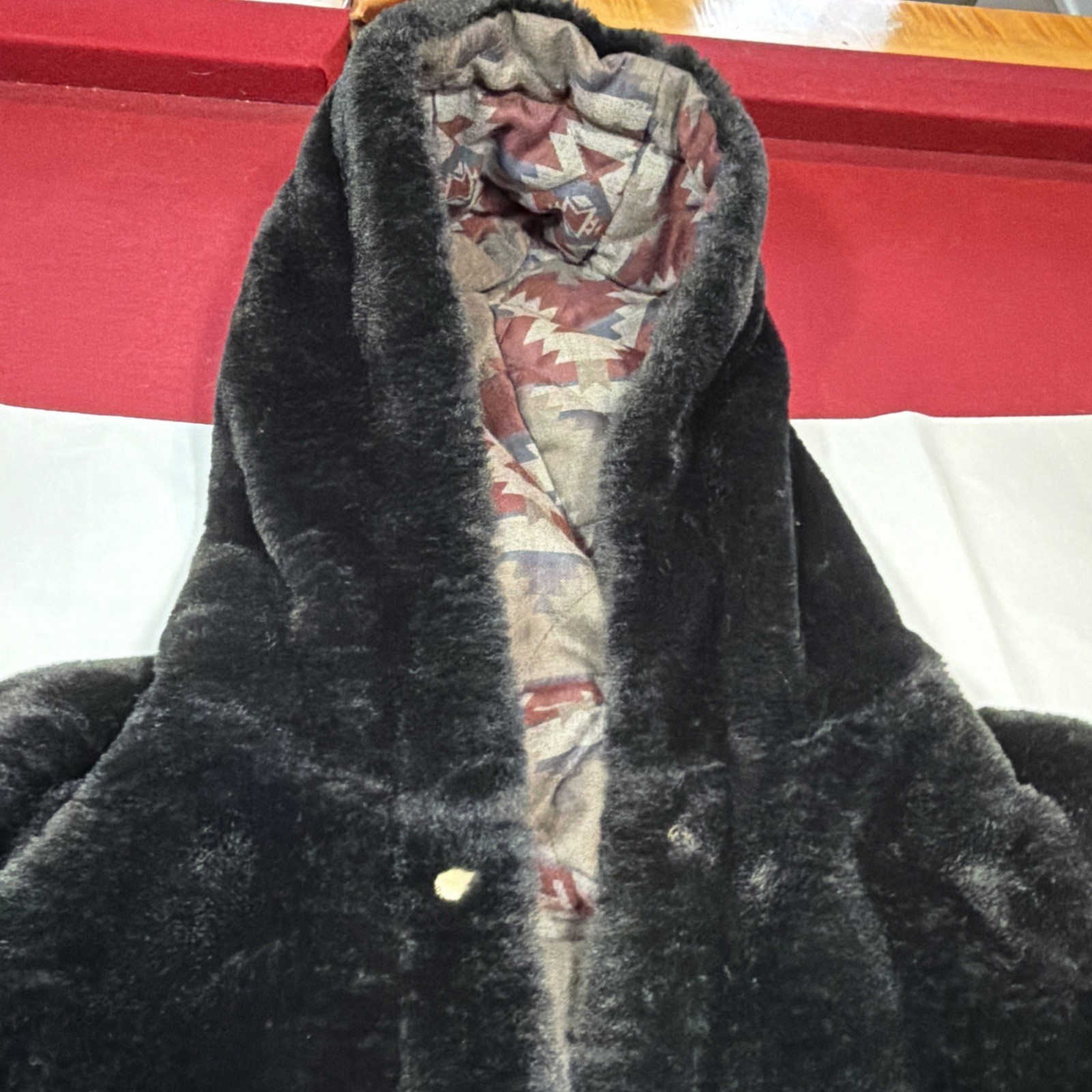 Pendleton Reversible Winter Jacket Coat Plush Bla… - image 18