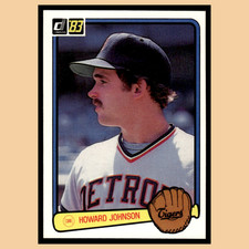 Howard Johnson Rookie #328 1983 Donruss Detroit Tigers Baseball Card MLB NM. rookie card picture