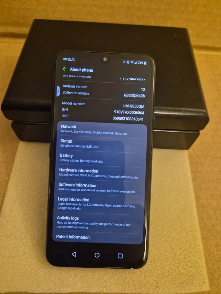LG G8X ThinQ paquete usado Foto 4 de 4
