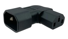 SF Cable Left Angle IEC C13 to IEC C14 Plug Adapter