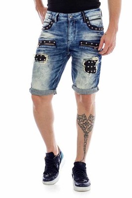 Cipo & Baxx RIDE Herren kurze Jeans Shorts biker Denim Blau CK181 alle Gr.
