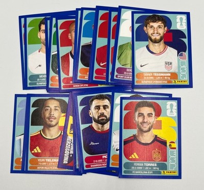 2026 Panini FIFA World Cup Stickers English USA Edition BLUE Parallel You Pick!