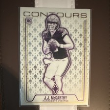 2024 Panini Phoenix J.J. McCarthy Rookie Contours #CON-JMY Minnesota Vikings NFL