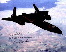 SR-71 Blackbird Photograph Signed by SR Pilot...