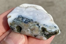 23g Polished Ocean Jasper Freeform Cabochon Orbicular Jasper 8th Vein High Grade