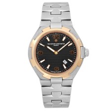Vacheron Constantin Overseas 18K Rose Gold Steel Black Dial Watch 25250