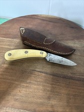 Vintage Imperial Frontier Series Utility Hunter Knife A22 and Cowhide Sheath