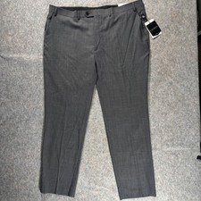 Lauren Ralph Lauren Mens Gray Classic Fit Wool Ultraflex Suit Trouser Pant 44x32