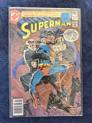 Superman #344, DC Comics, Dracula and the Frankenstein Monster