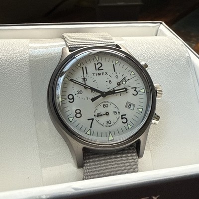 Mk1 Timex Chronometer Timex Men's MK1 Aluminum Chronograph 40mm