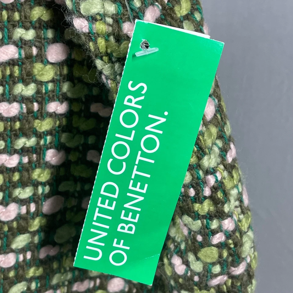 Новый United цвета Benetton юбка женщин средний 8 зеленый розовый твидовый цветной - Изображение 3 из 4