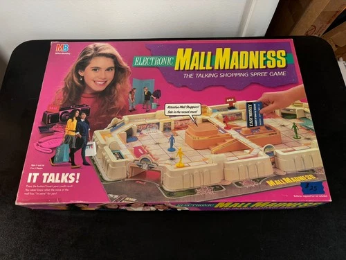 Vintage 1989 Mall Madness Electronic Game Milton Bradley WORKING VG!