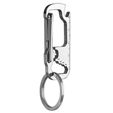 Keychain Carabiner with Bottle Opener, Stainless Steel Carabiner Clip for Car...