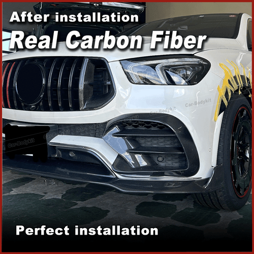 Carbon Front Flossen Splitter Canards für Benz C167 GLE450 GLE63 GLE53 AMG Coupe - Picture 5 of 9