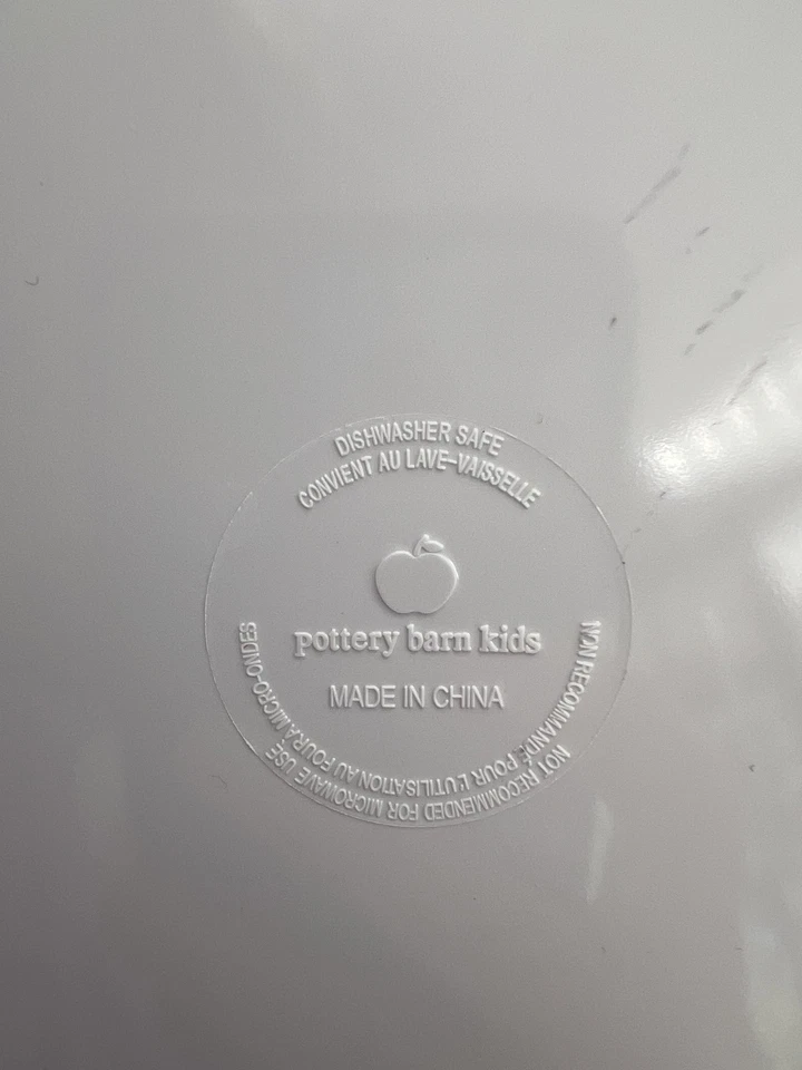 Juego de platos de reno Pottery Barn Kids Rudolph Vixen bailarín relámpagos decoración de Navidad Foto 3 de 4