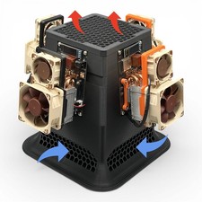 Bitaxe Quad Tower CT4 Gehäuse Miner Case St�...