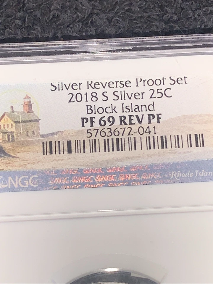 2018 S Silver Reverse Proof National Park Quarter Block Island NGC PF 69 REV PF - Image 3 of 4