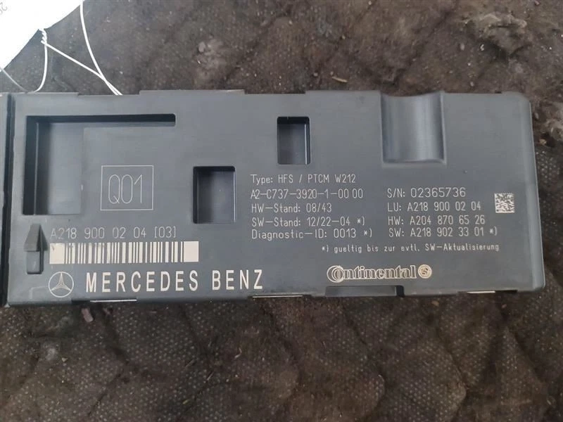 Chassis ECM 2189000204 In Trunk Fits 11-16 Mercedes E-Classe 2749124 - Image 3 of 4