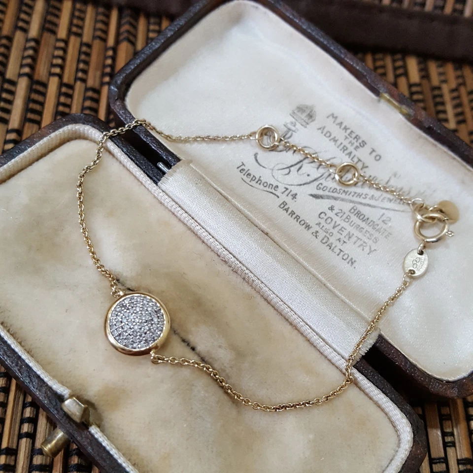 Links Of London 925 Sterling Silver Bracelet, Natural Diamonds, 0.100ct, Gold - Image 3 of 4