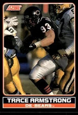 1990 Score Young Superstars Trace Armstrong Chicago Bears #11