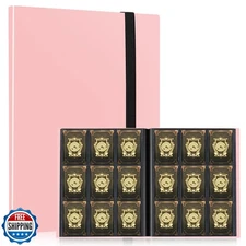 Card Binder, EDUDIIU 9 Pockets Premium Trading Card Binders, Card