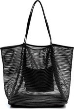 Prite Corduroy Tote Bag for Women Large Shoulder Bag with Zipper and Pockets