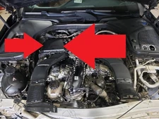 18 MERCEDES E400 Right Air Cleaner Box & Tube (Coupe and Convertible)