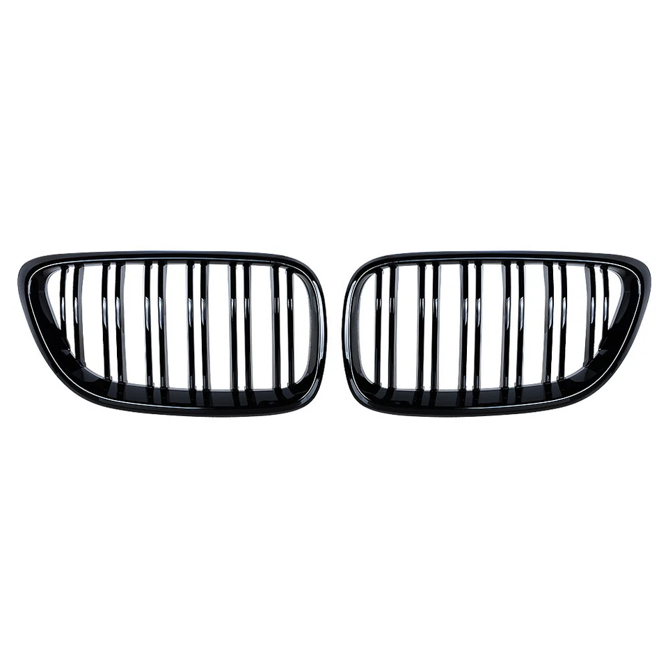 Pair Gloss Black Front Kidney Grill for BMW F22 F23 M235i F87 M2 Coupe 2014-2021 Foto 3 de 4