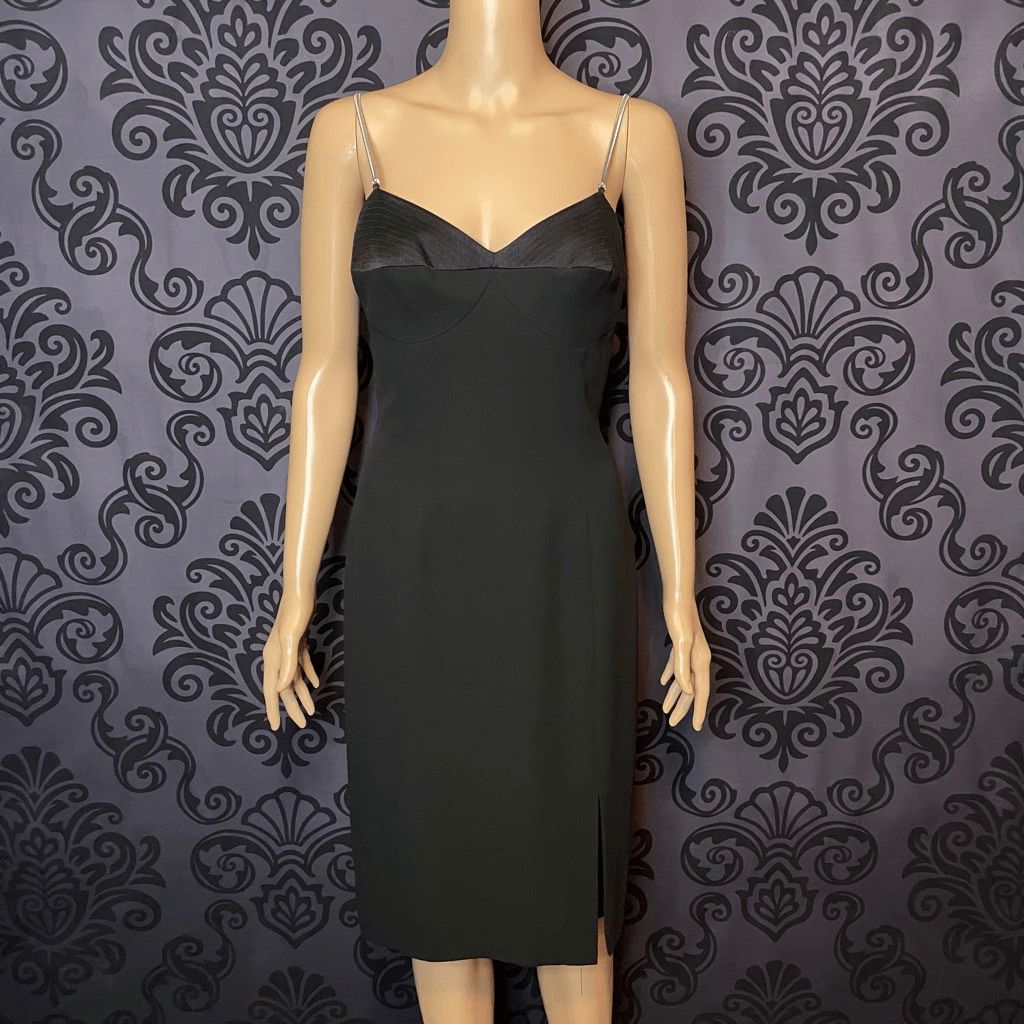 flowy midi dress with slit POST MERIDIEM