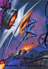 2022 Marvel Masterpieces EPIC PURPLE #51 Archangel 172/199