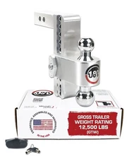 Weigh Safe 180 Hitch CTB4-2 4" Drop Hitch, 2" Receiver 12,500 LBS GTW -...