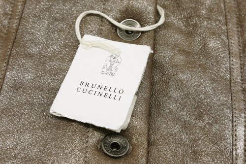NWT$10345 Brunello Cucinelli Metallic Leather Shearling Fur Coat W/Hood 42M A191 - Picture 12 of 12