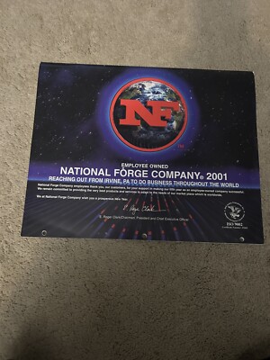 National Forge Company 2001 Calendar | eBay