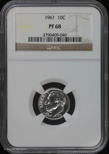 1961 P 10c Proof Roosevelt Dime NGC PF 68 | PR