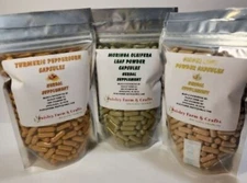Turmeric Peppercorn, Ginger Root & Moringa Leaf Capsule Triple Value Pk 300 ea!